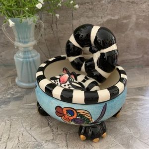 Lynda Corneille SWAK designed wacky, wonderful and unique "kitty bowl".